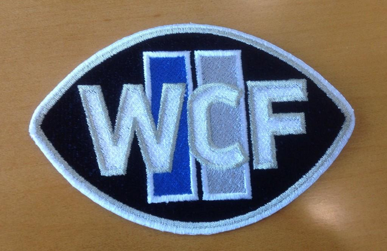 Embroidered WCF jersey patch