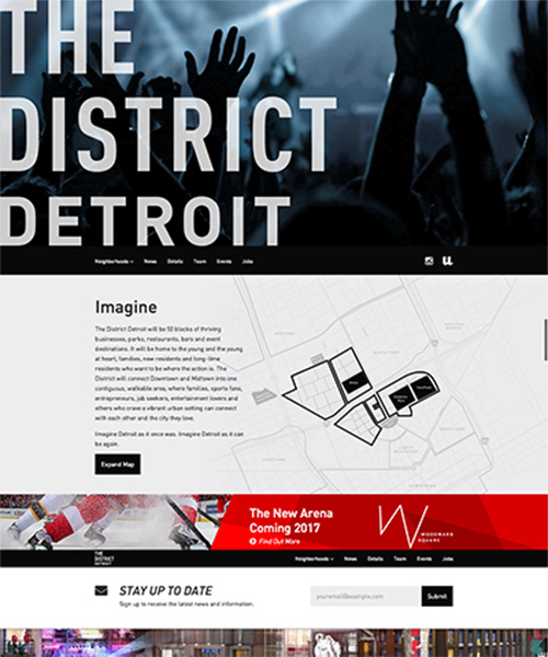 The District Detroit Website